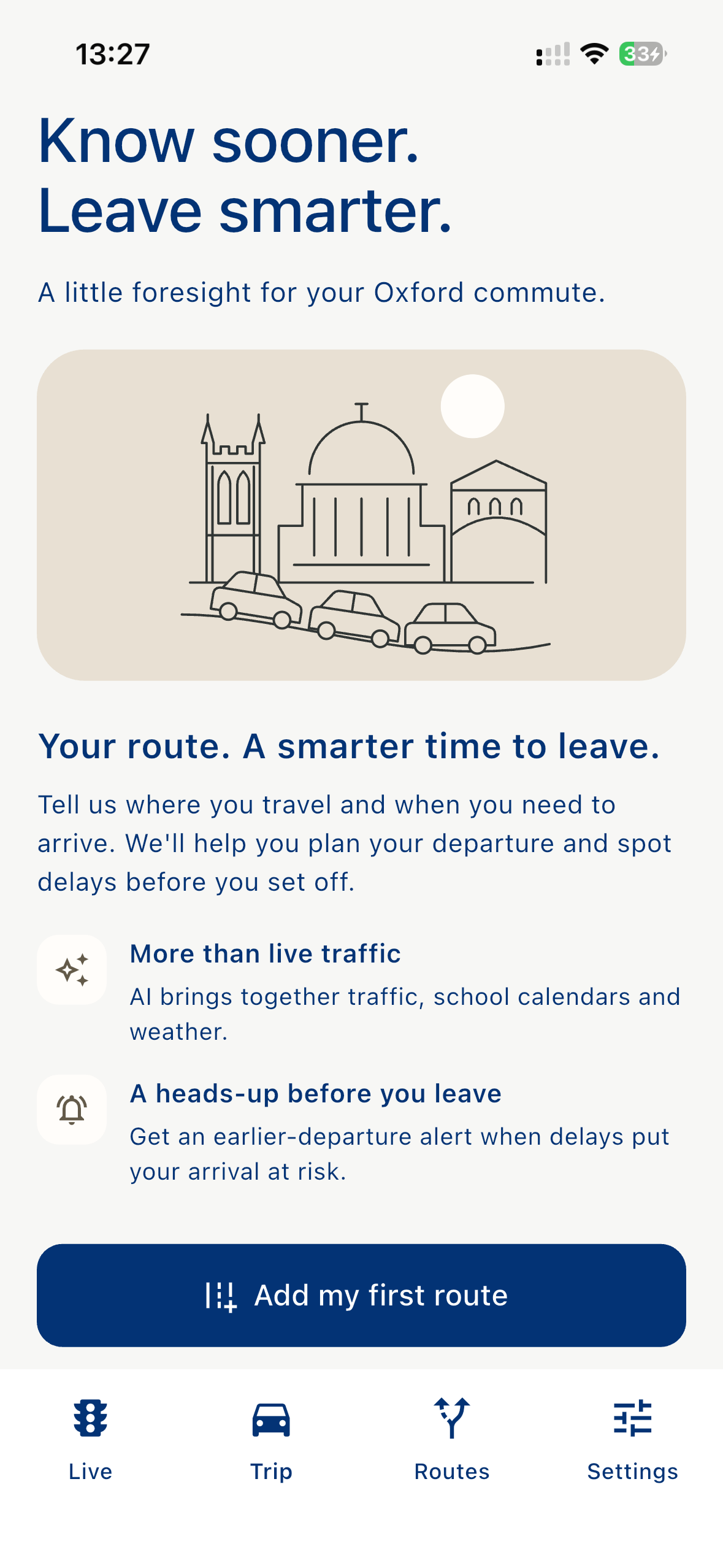 Oxford Ahead saved commute routes